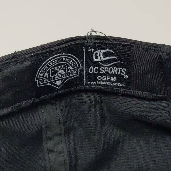 MLB Minor Leagues Charlotte NC Knights Hat OSFM Embroidered Logo Black - Picture 10 of 10